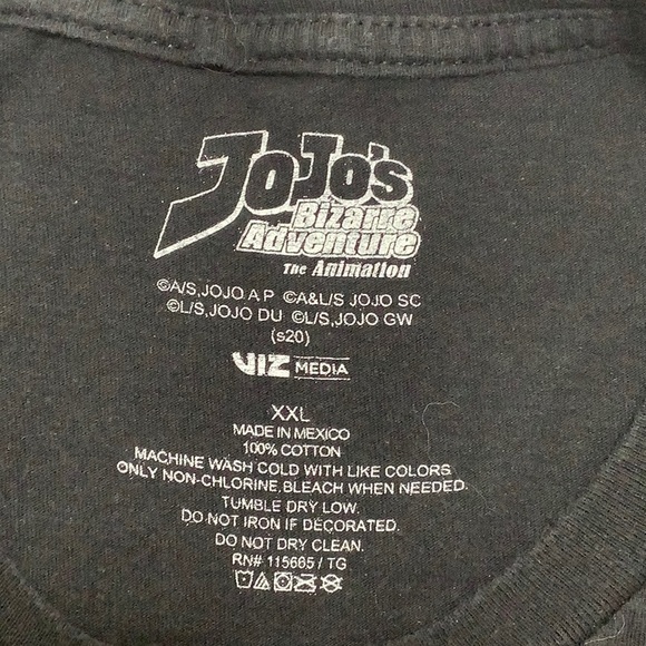 Jojo’s Bizarre Adventure the animation large front logo t shirt size XXL - Picture 4 of 8